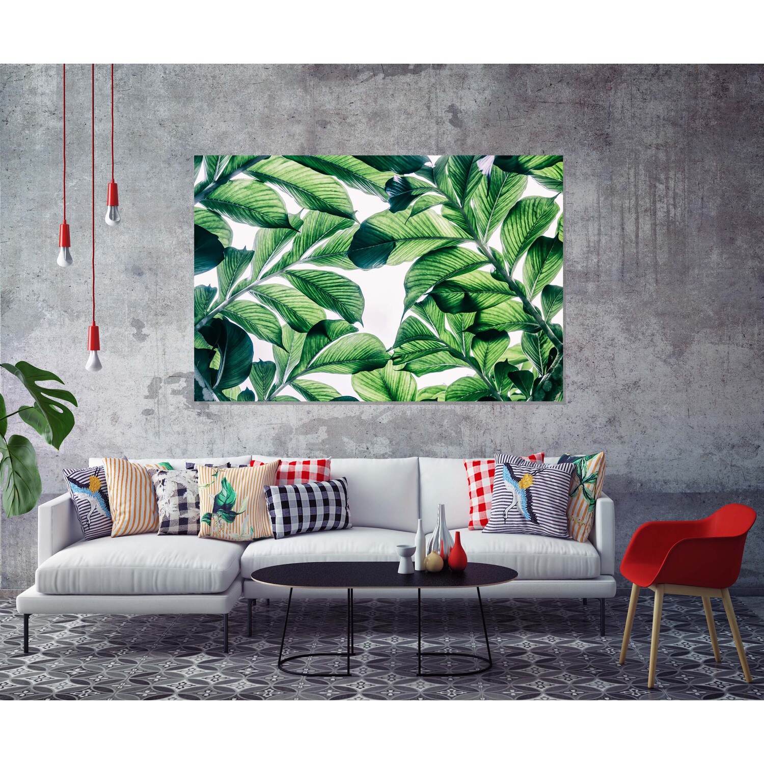 Jungle Canvas print - Green / 31cm / 46cm