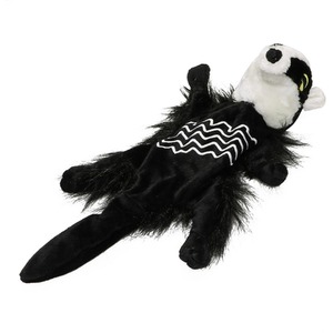Small Plush Badger No Stuffing Dog Toy
