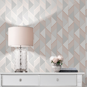 Lipsy Geometric Grey  Rose Gold