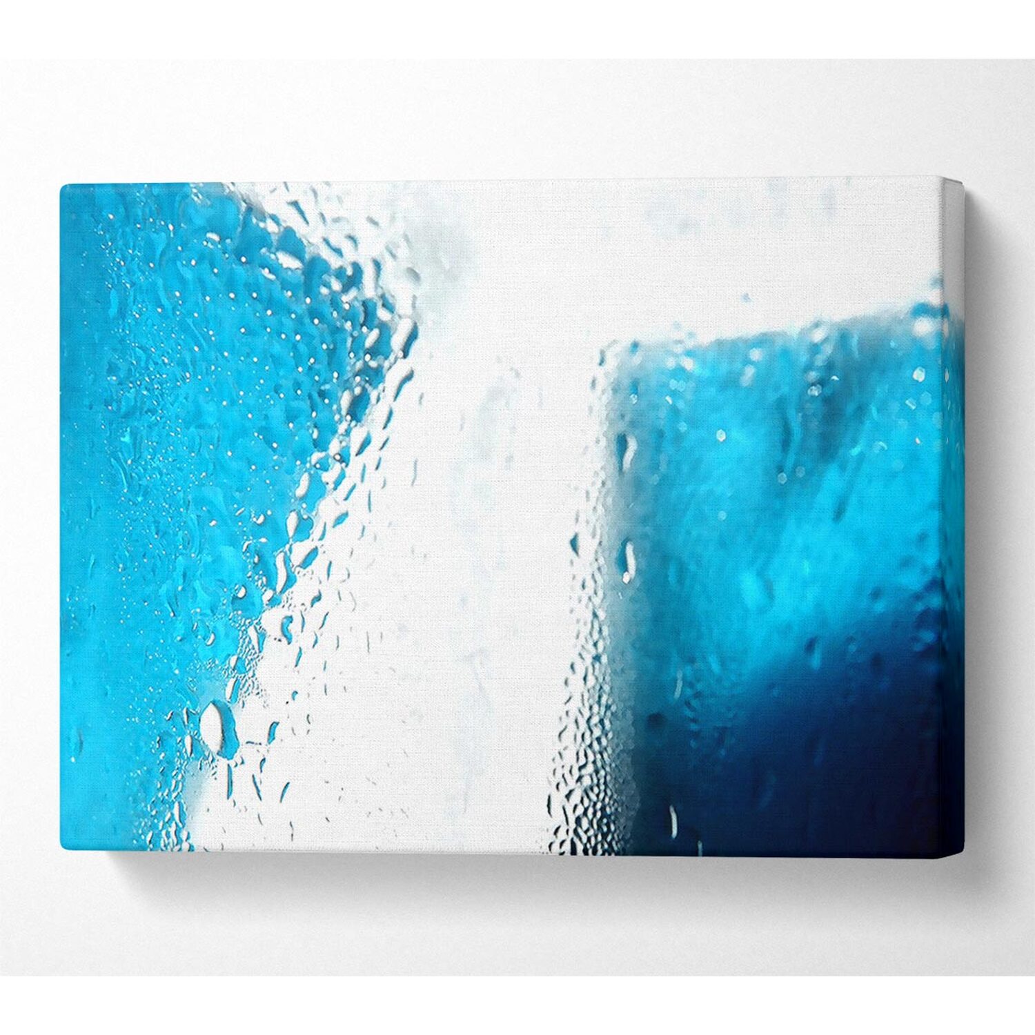 Wallart-Direct - Condensation On Glass Canvas Print Wall Art - Yellow / 101.6cm thumbnail