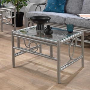 Madrid Grey Cane Coffee Table