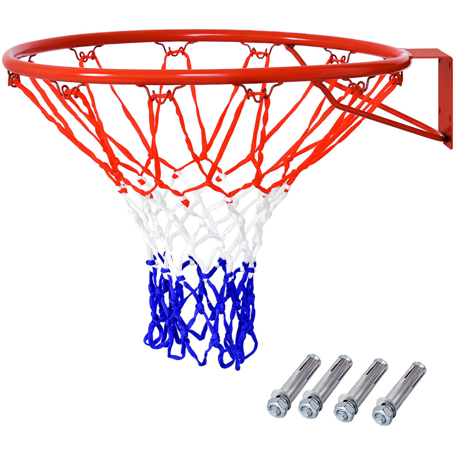 Image of Costway Basketball Replacement Net-Red White Blue - Red