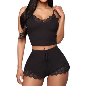 Women's Pyjama Shorts and Strappy Top Set