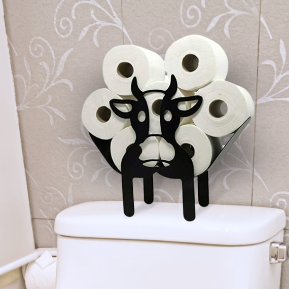 Cow Toilet Roll Holder 