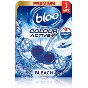 Bloo Colour Active Toilet Anti-Limescale Odour Stop Bleach Rim Block 50g