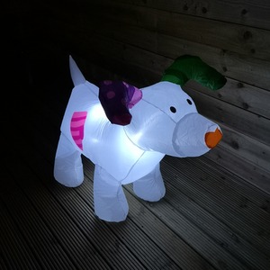 The Snowman And The Snowdog Light Up Christmas Inflatable