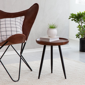 Chervey Solid Wood Side Table for Living Room