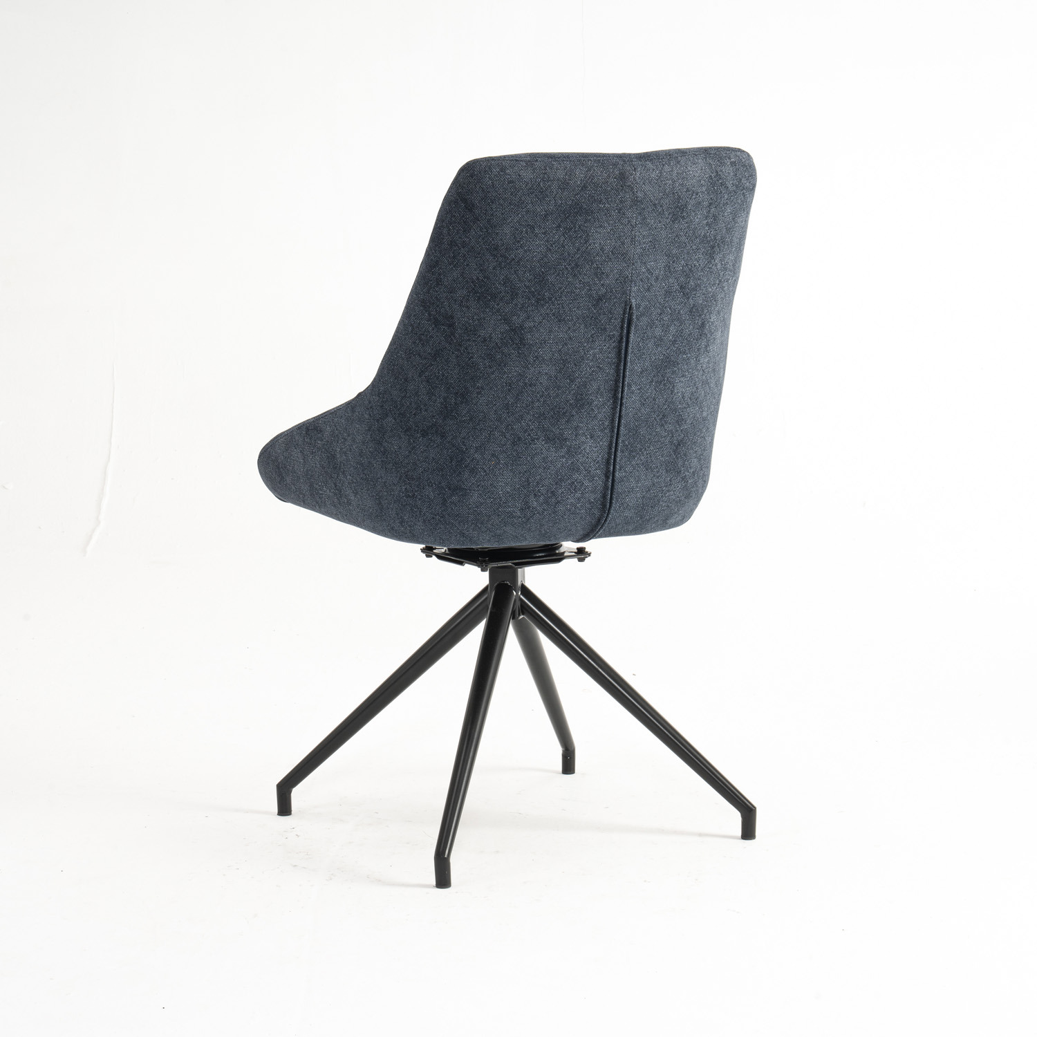 Eva Modern Velvet Dining Chair With Arms - Blue