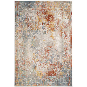 Terracotta Distressed Area Rug