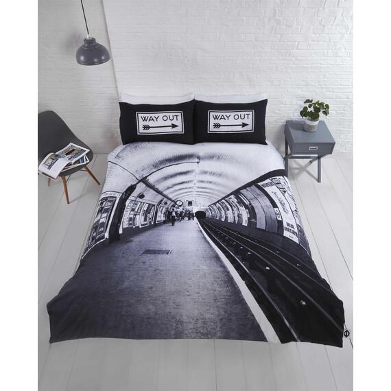 London Underground Platform Duvet Cover Set