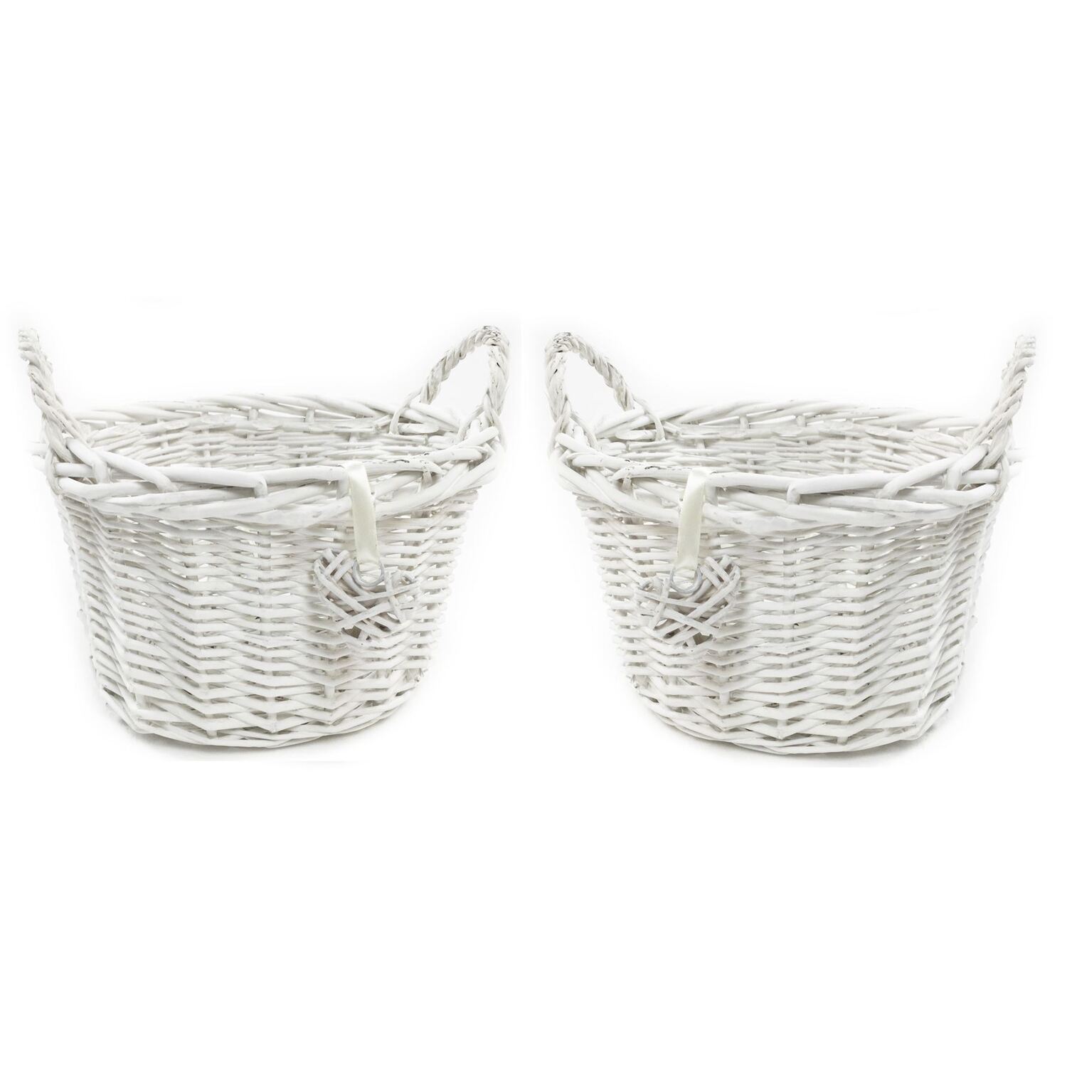 Image of Oval Shallow French Shabby Chic Wicker&hellip;