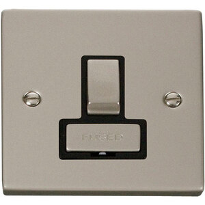 Pearl Nickel 13A Fused Ingot Connection Unit Switched