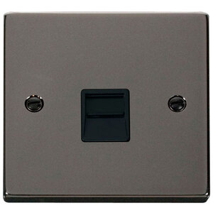 Black Nickel Secondary Telephone Single Socket