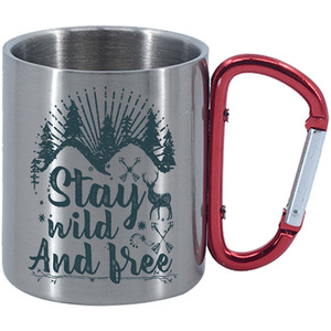 Stay Wild and Free Carabiner Handle Mug