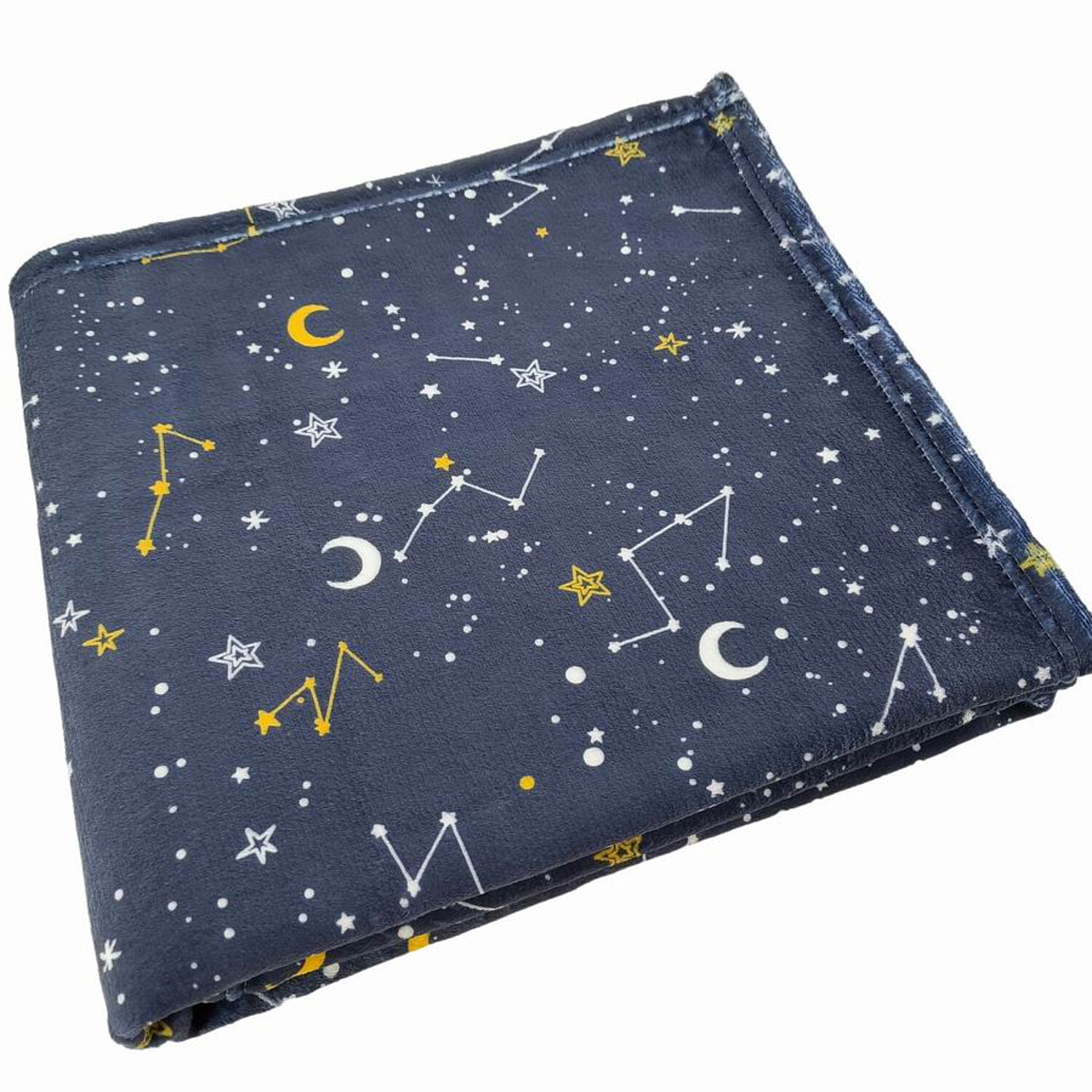 All I Want For Christmas Celestial Fleece Throw Navy - Navy - Image 2