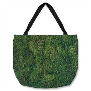 Natural green moss Designer Tote bag