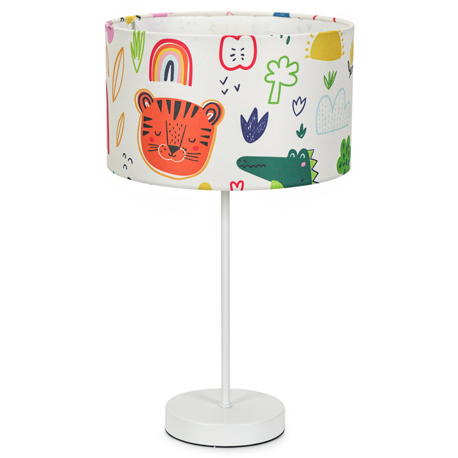 Charlie White Table Lamp Cartoon Shade - White / Bulb Included