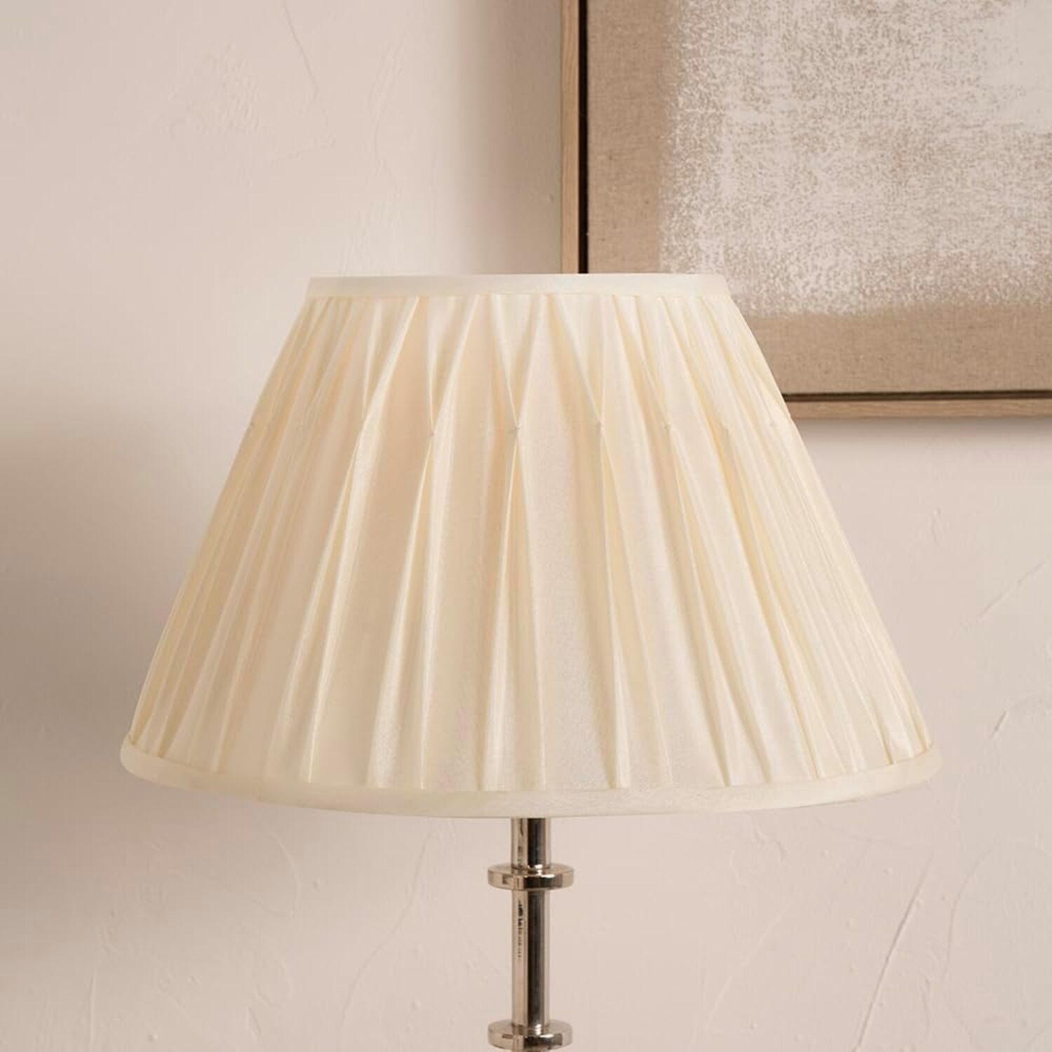 Image of 15cm Polysilk Pinch Pleat Table Lamp&hellip;