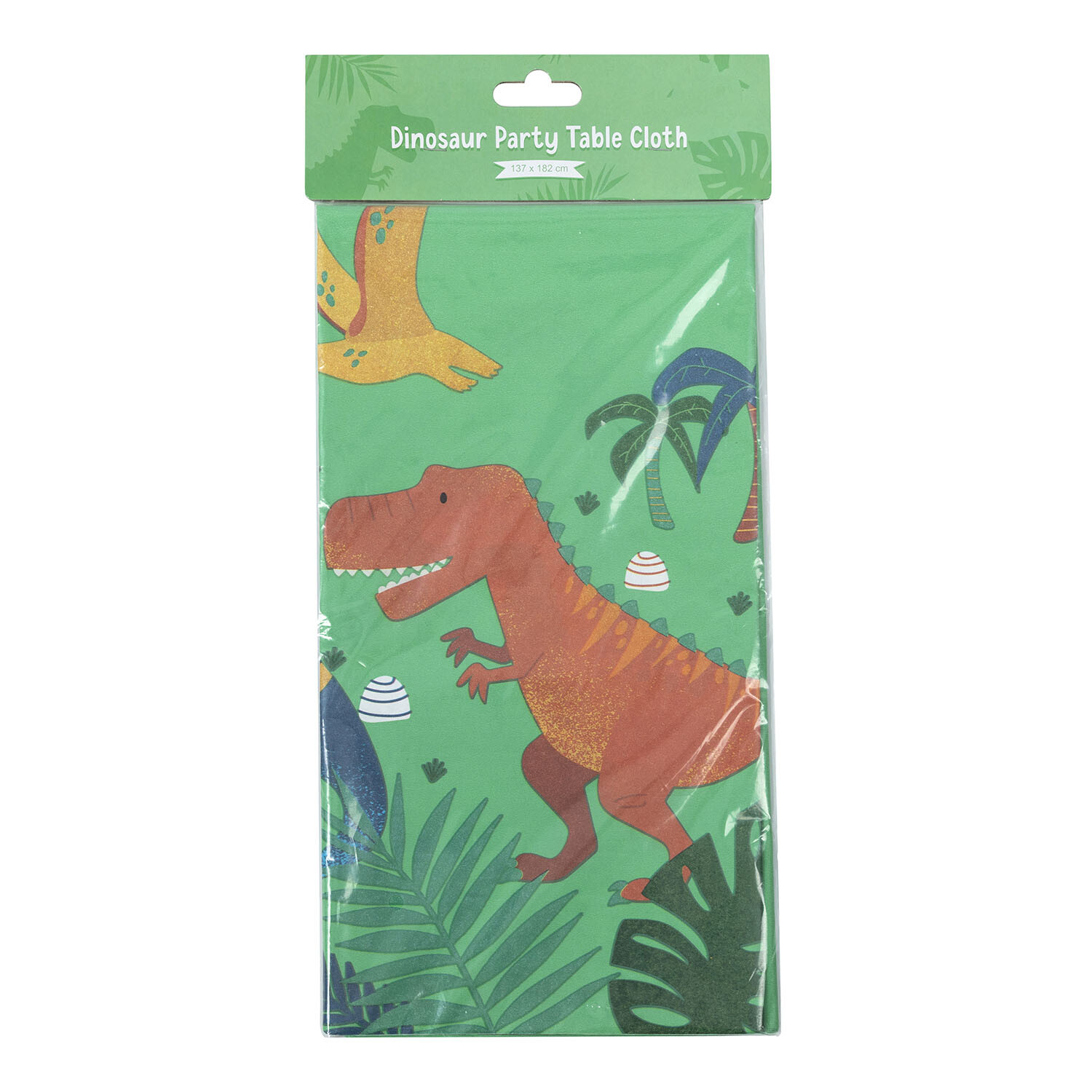 TBC Prehistoric Dinosaur Plastic Tablecover - 54x108 Inch Rectangular Party Decor - View #5