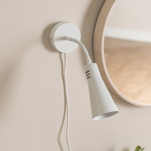 Edwards Goose Neck Plug In Wall Light