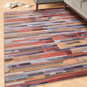 Multi-Colour Abstract Washable Area Rug