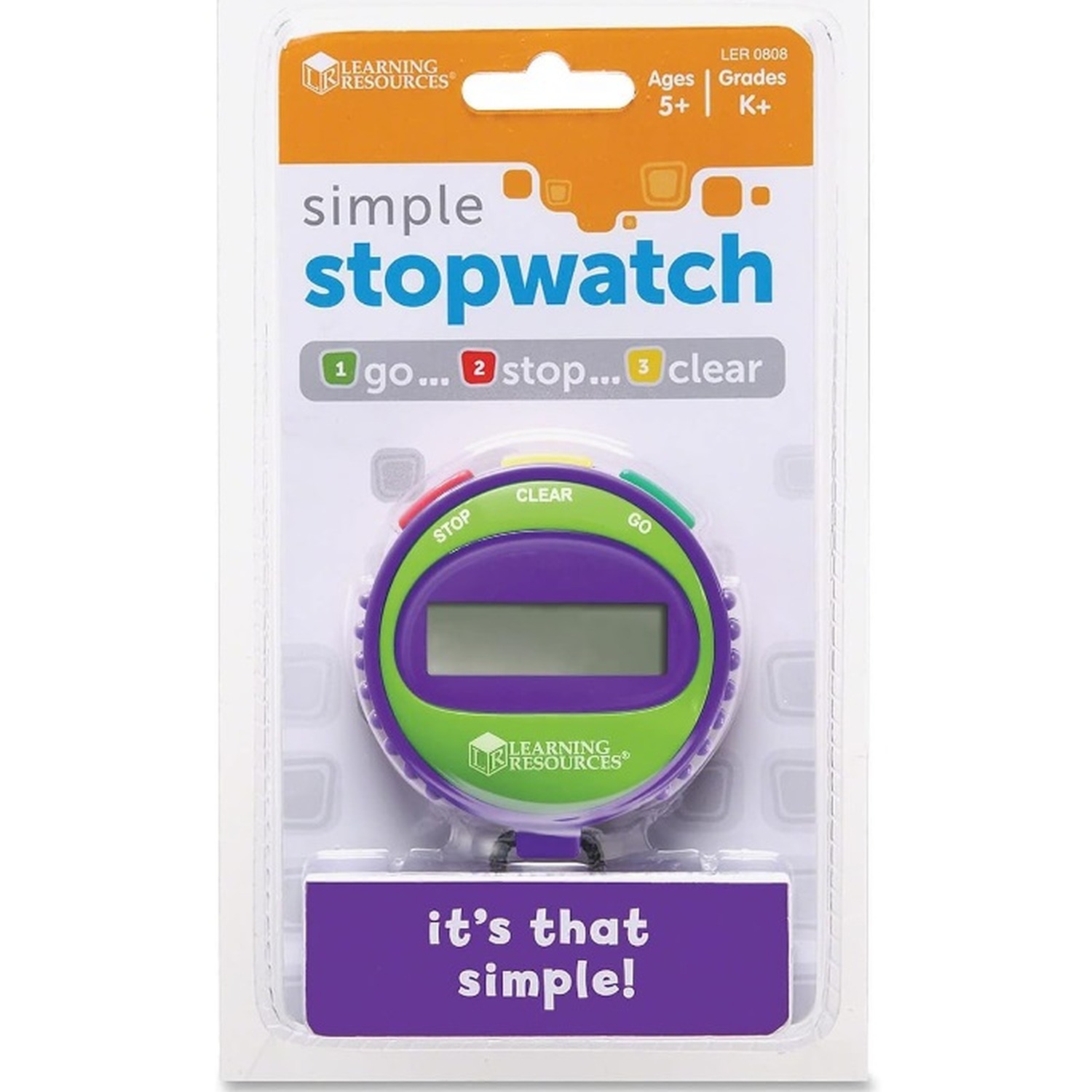 Simple 3 Button Stopwatch for Maths And Science Exercises