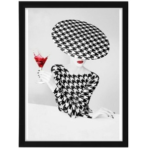 Elegance in every sip wall art framed
