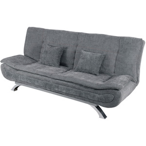 HomeScape Sofa Bed 2-Seat Linen Fabric Convertible with Pillows