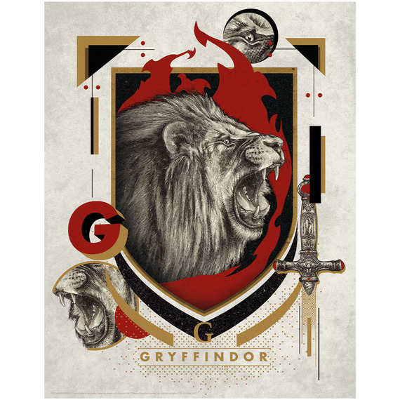 Harry Potter Limited Edition Gryffindor Art Print