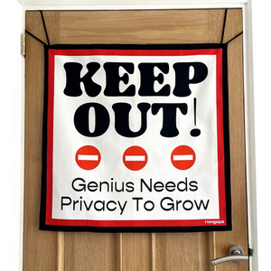 HANGUPZ Kid's Bedroom Door KEEP OUT Sign Fun Large Original Gift for Boys Girls