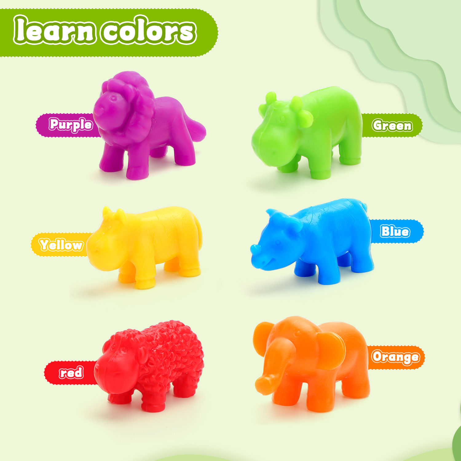 Animal Counting Colour Sorting Toy