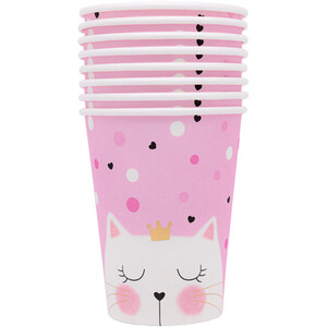 Pack of 8 Kitten Party Paper Cups