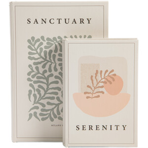 Set of 2 Sanctuary and Serenity Book Boxes