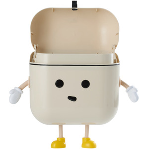 Wall-Mounted Bin with Cute Lid