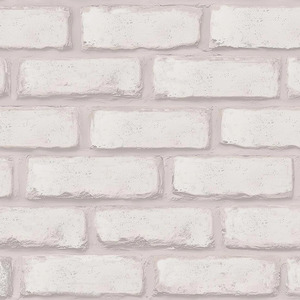 Sample of Wandsworth Brick Wallpaper in White