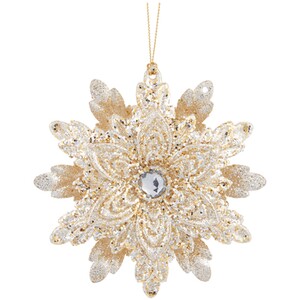 Glitter Snowflake Hanging Decoration