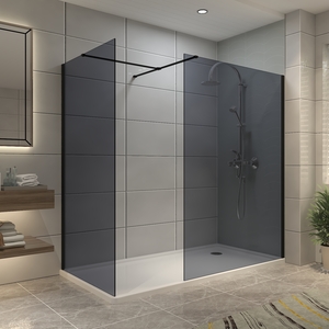 Two Walk in Shower Screen Enclosure Easy Clean Glass 140cm
