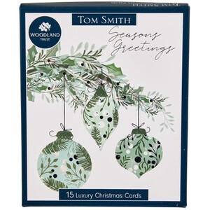 Pack of 15 Traditional Wreath Cards