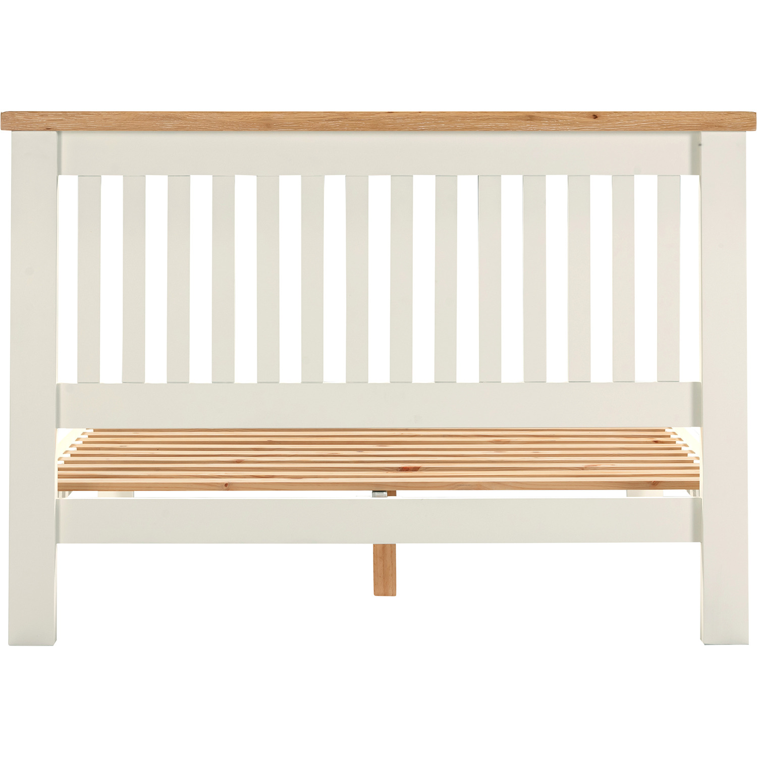 Windsor 4 6 Double Bed Low Foot End Part Assembled - Ivory