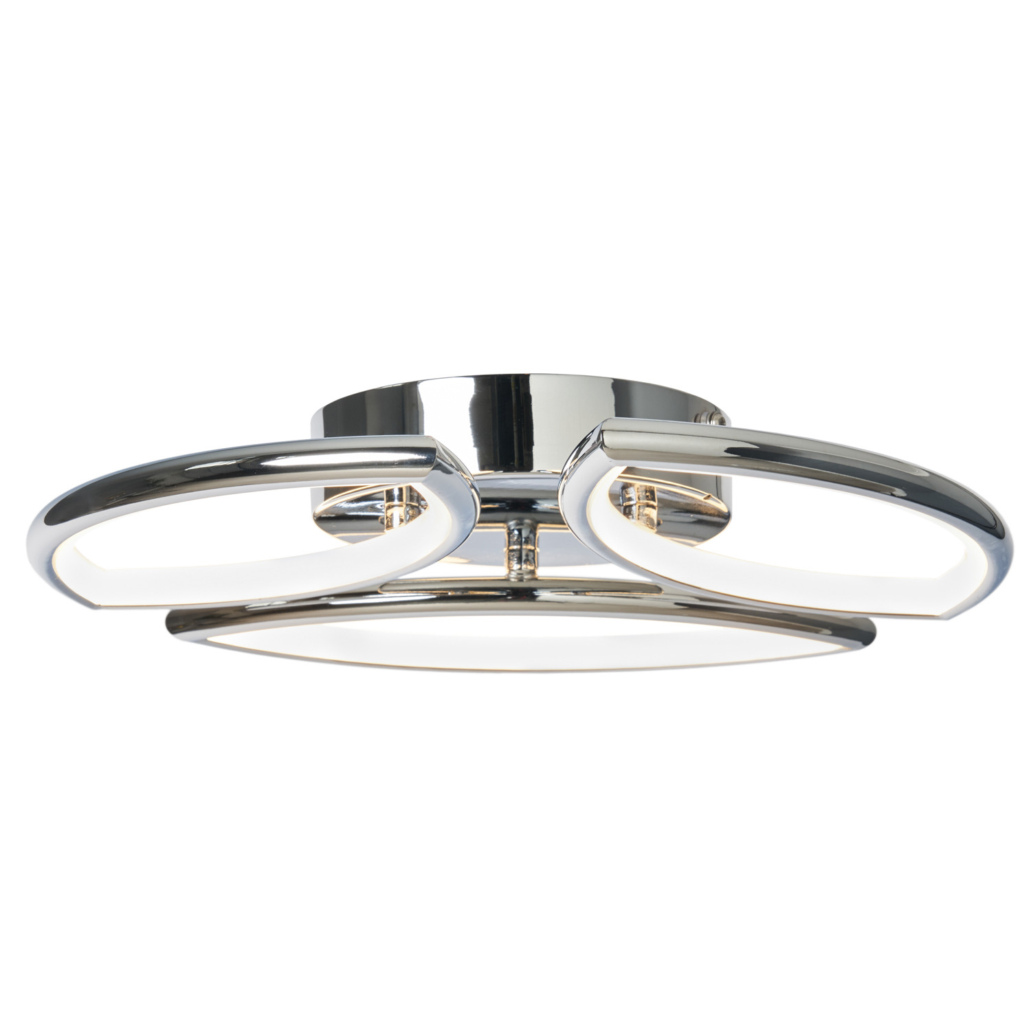 Pestell 3 Light Bathroom Led Flush Ceiling Light - Chrome