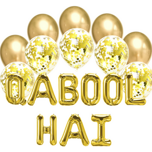 Balloon Bundle Qabool Hai Gold