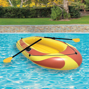 Inflatable Boat with Oars