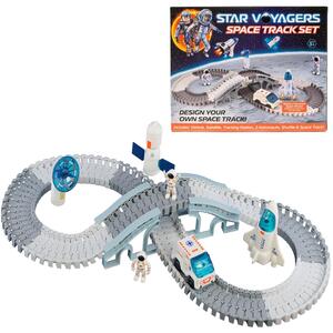 Space Track Set 20 Piece with Rover Astronauts Rocket