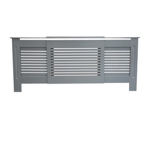 Matt Grey / 152cm Horizonal Slatted Radiator Cover shot 11273946