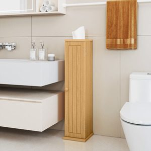 Costway Compact Toilet Paper towel bucket-White