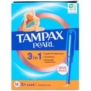 Pack of 18 Tampax Pearl 3 in 1 Tampons