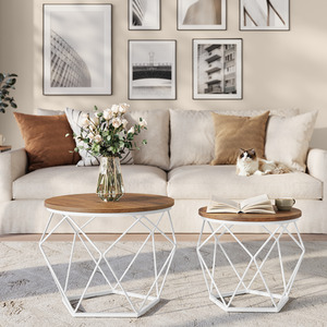 VASAGLE Set of 2 Side Coffee Tables