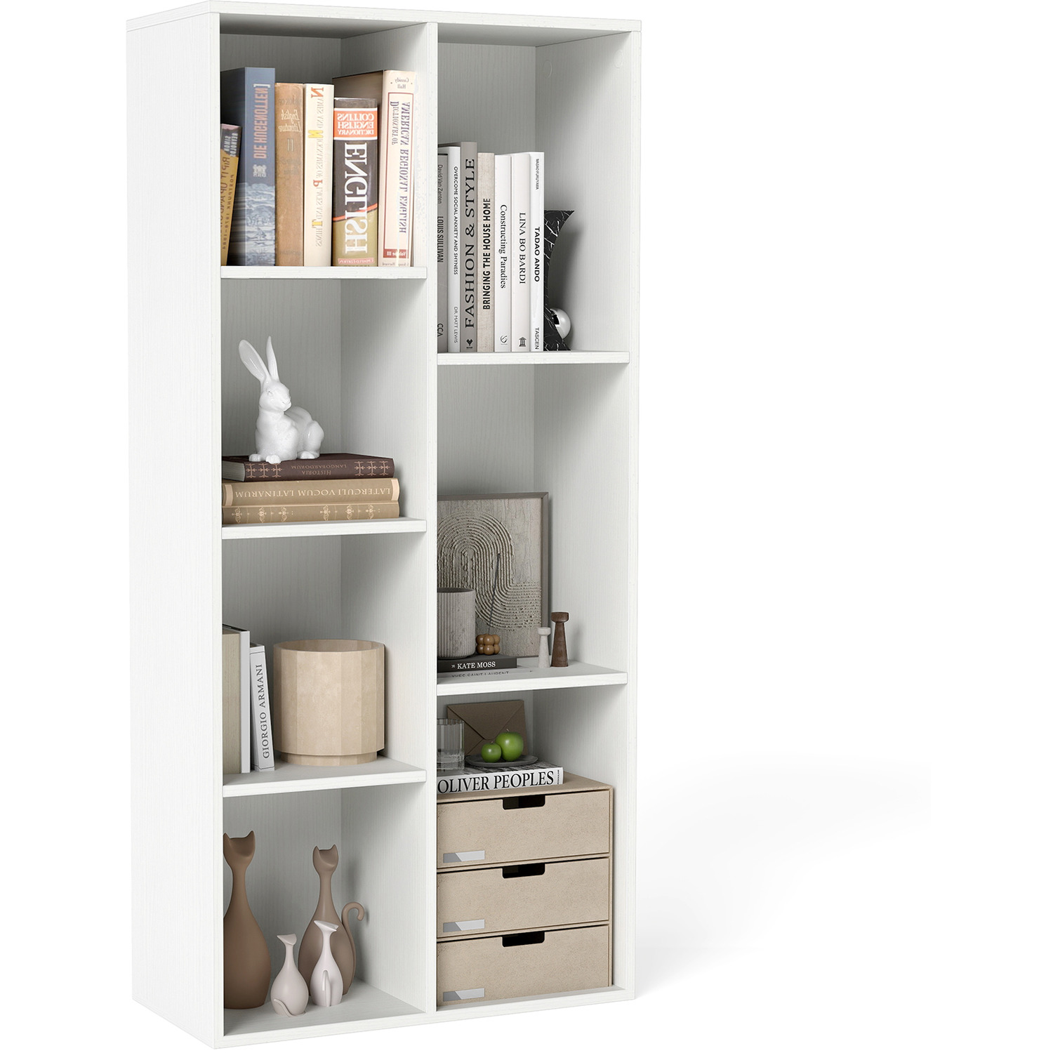 Display Rack Cube Organizer - White