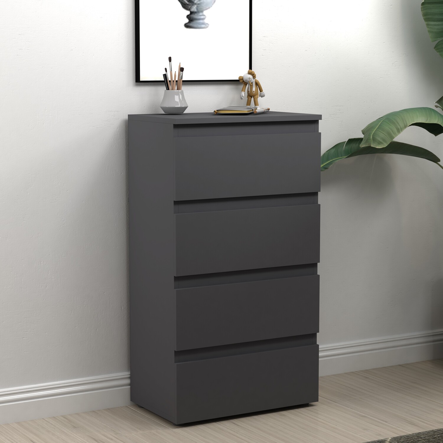 4 Drawer Chest of Drawers For Bedroom Cabinet