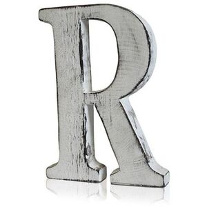 Handcrafted Shabby Chic Wooden Alphabet Letter R